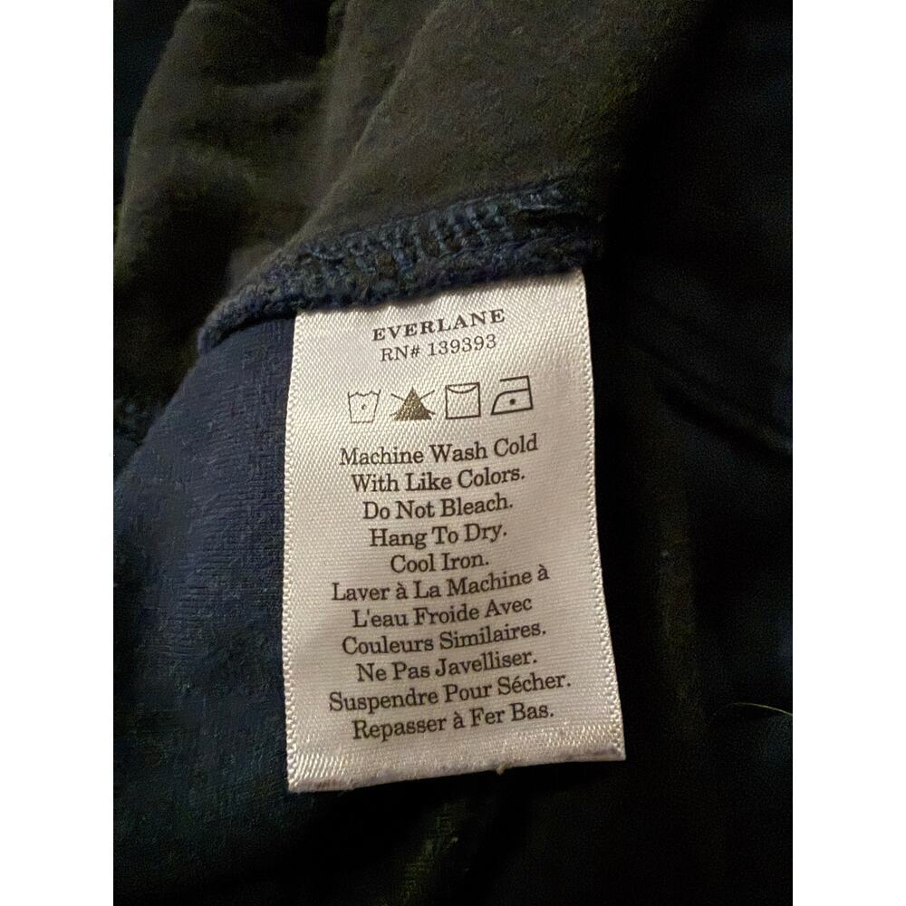 Everlane Navy Dream Pull On Cropped Pants Casual Career Minimalist medium - Picture 6 of 6